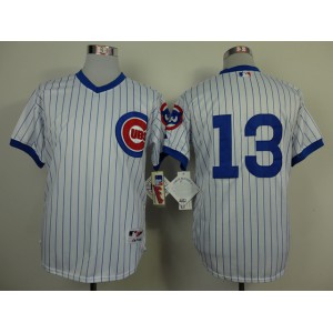 Men Chicago Cubs 13 Castro White Throwback 1988 MLB Jerseys